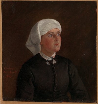 Porträt von Elseberg Herrestvedt von Adolph Tidemand